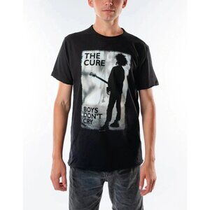 NWT The Cure Boy's Size 2XL Black Graphic T Shirt Short Sleeve Crew Neck
